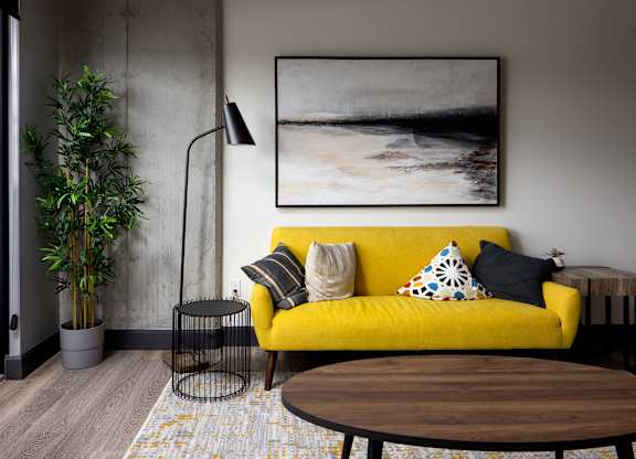 Living Room Interior at Damask, Windsor, ON N8S 0B7