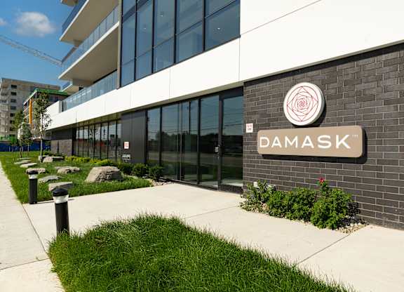 Property sign at Damask, Windsor Ontario