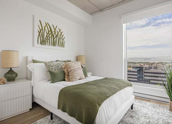 Spacious Bedroom at Lynk De la Savane Apartments, Montreal, Québec