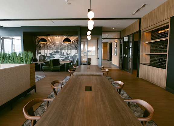 Long Wooden Table with Chairs at The Mitchell , Atlanta, GA, 30303