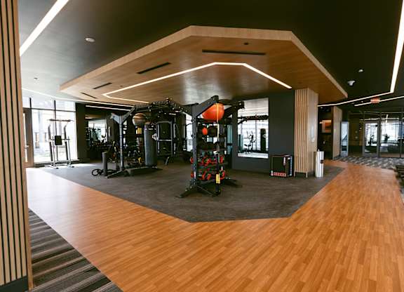 Gym with Treadmills at The Mitchell , Atlanta, GA, 30303