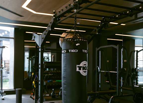 Gym with Punching Bag at The Mitchell , Georgia, 30303