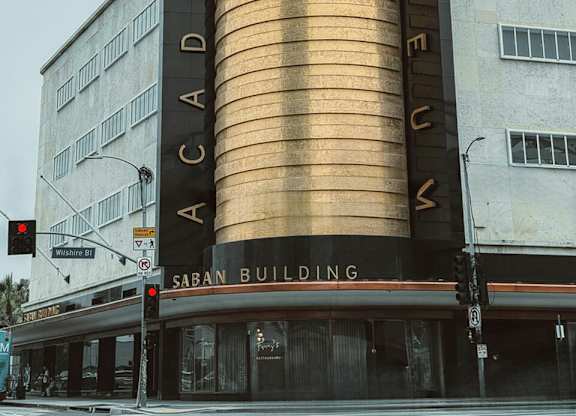 Tall building with a curved facade at 701 Hudson, California
