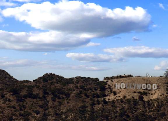 Hollywood sign at 701 Hudson, Los Angeles