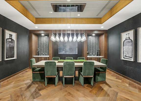 Gorgeous dining room at Bayview Apartments, Emeryville, CA