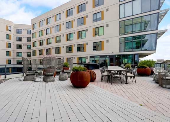 Rooftop Patio at Channel House, Oakland, 94607