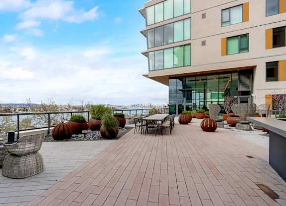 Rooftop Patio at Channel House, Oakland, California