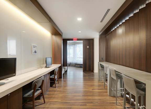 Business center at The Graham at Southern Towers, Alexandria, Virginia, 22311