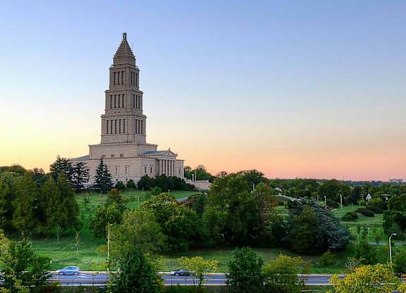 Large, towering building at The Graham at Southern Towers, Alexandria, VA, 22311