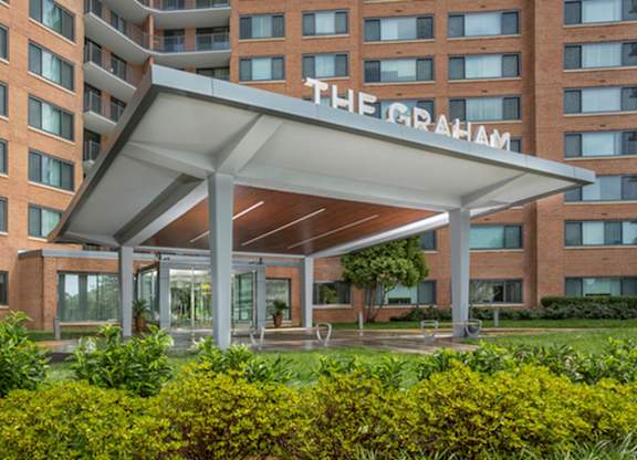 Property entrance at The Graham at Southern Towers, Alexandria, 22311
