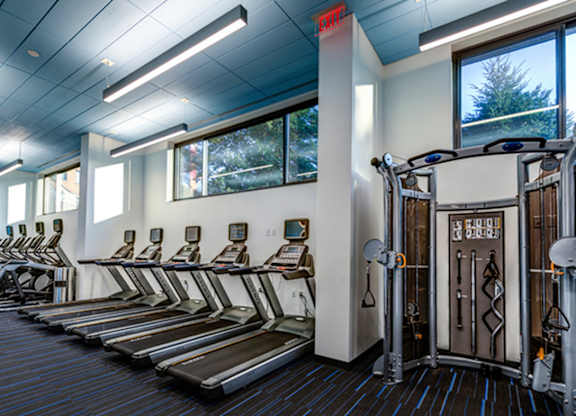 Fitness center at The Graham at Southern Towers, Alexandria, 22311