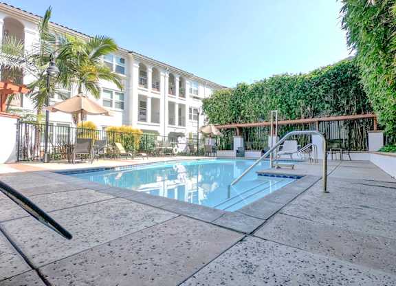 Swimming pool at Parkview Living Apartments, Los Angeles, California, 90026