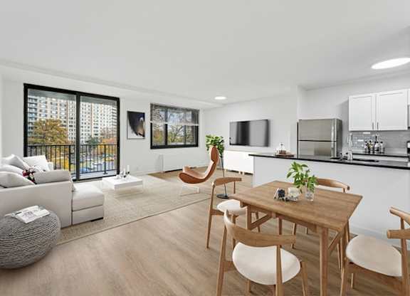 Living And Kitchen View at Sherwood at Southern Towers, Virginia, 22311