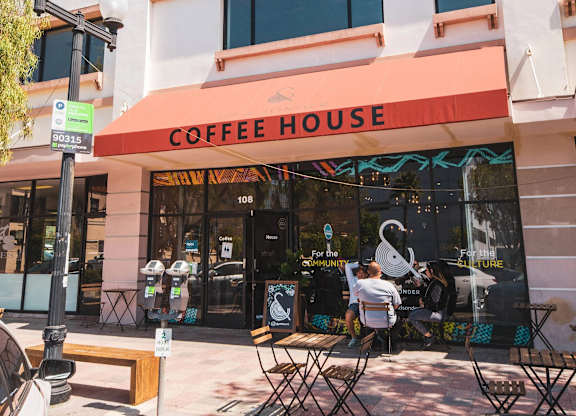 Coffee house at Sora Apartments, California