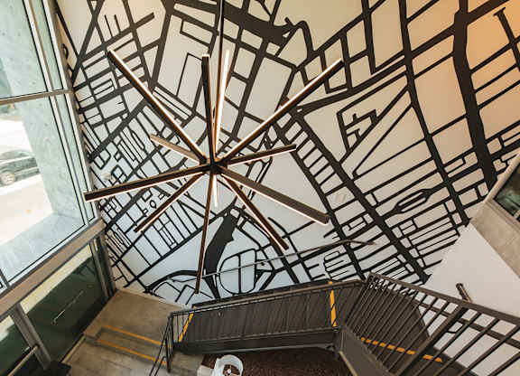 Staircase at Sora Apartments, Inglewood, 90302
