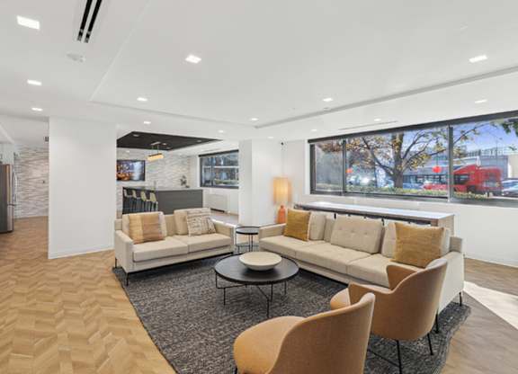 Modern Living Room at Stratford at Southern Towers, Alexandria, VA, 22311