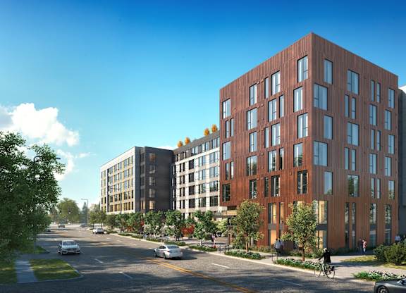 Building Exterior View at Victory Northgate Apartments, Seattle, WA, 98125