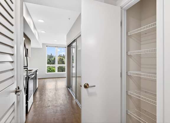Residential Hallway at Victory Northgate Apartments, Seattle, 98125