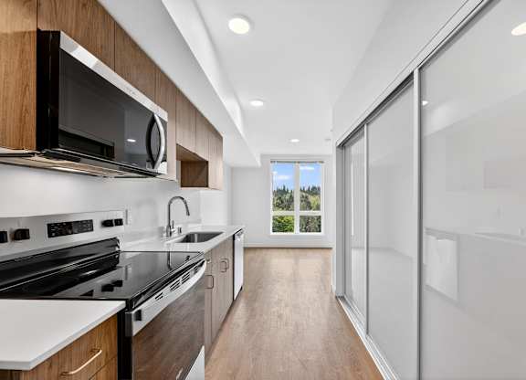 Open Concept Kitchen at Victory Northgate Apartments, Washington