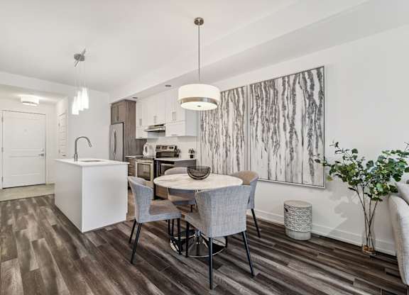 Open concept kitchen and dining area at Horizon Apartments, Gatineau, Quebec