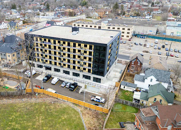 Aerial View of Property at The Maverick Apartments, Kitchener, ON