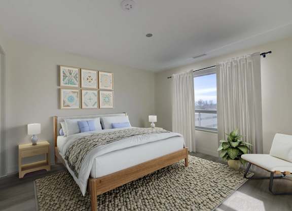 Large Bedroom at Sylk Towers, Kitchener, N2A 1B1