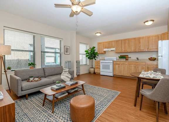 Living Room at Sheridan Park, Chicago, IL