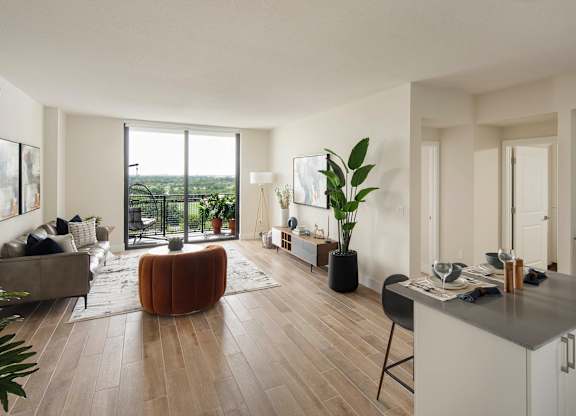 Kitchen And Living Area at Palma, Doral, FL