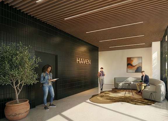 Modern Lobby at Haven, Vancouver, BC V6T 1Z3