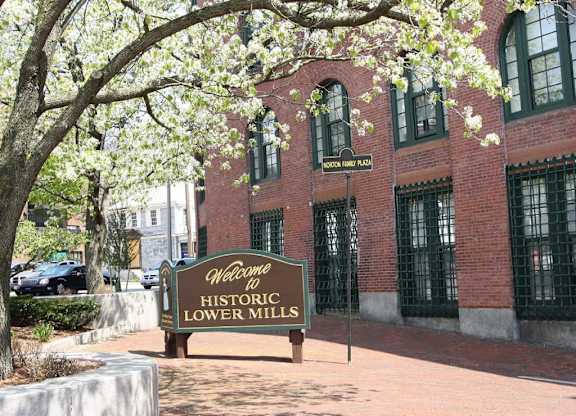 Exterior View Of Bakers Chocolate Factory.