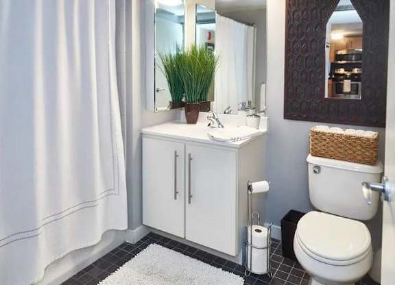 Bathroom at 66 Main, New York
