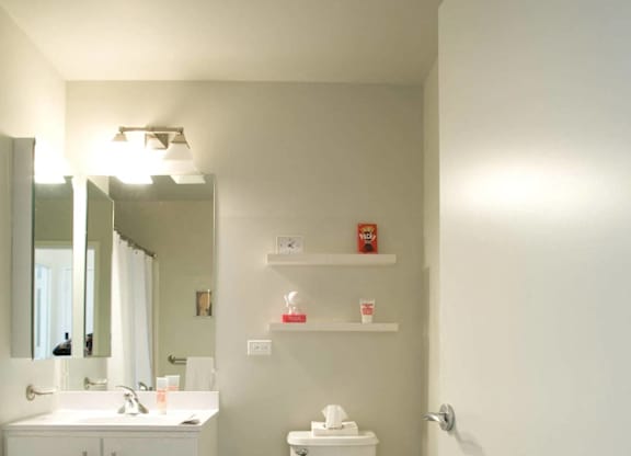 Bathroom at 66 Main, Yonkers New York