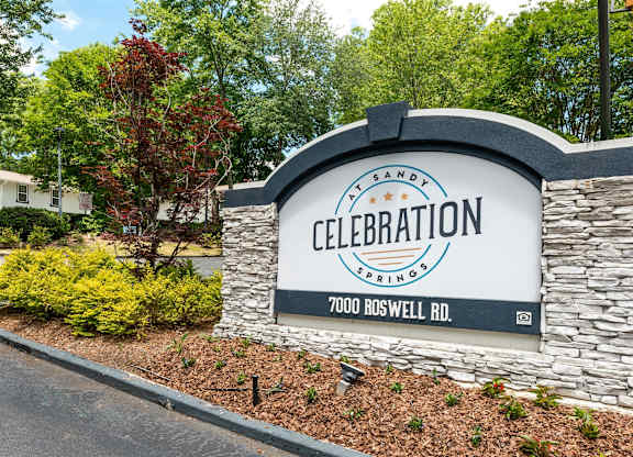 A sign for Celebration Springs in Sandy, Utah.