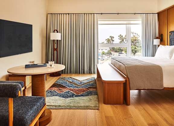 Bedroom With TV at Alsace Living, California