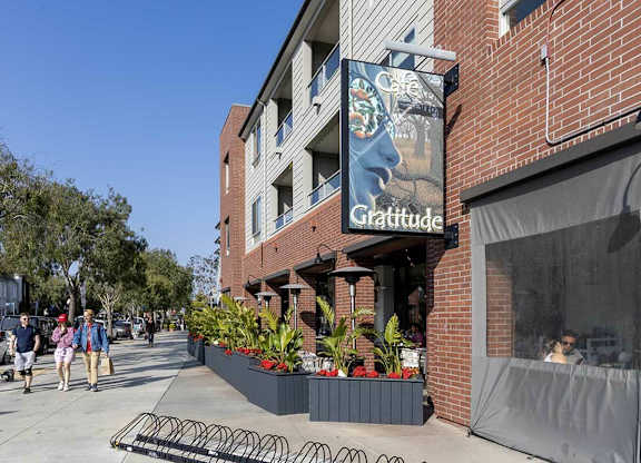 A street view of a building at The Wilson, Santa Monica, 90405