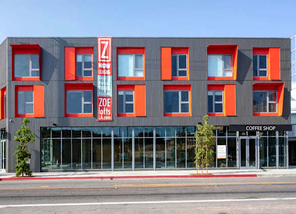 Exterior Landscape at Zoe Lofts, Los Angeles California