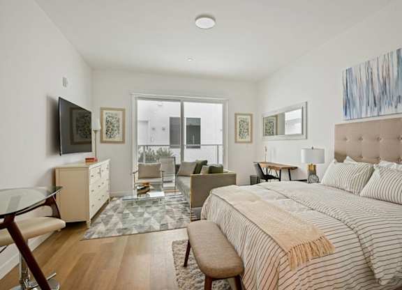 Large Bedroom at The Dillon II at Silver Lake, Los Angeles