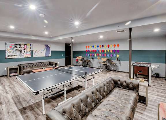 Game Room With Ping Pong Table at The Dillon, California, 90026