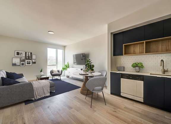 Kitchen And Living Area at Junction 4121, Los Angeles, CA 90029