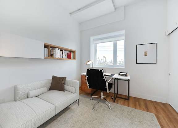 Living Area With Work Desk at 2231 S Western, Los Angeles, CA