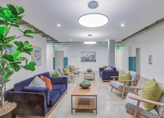 Lobby Lounge at 2231 S Western, Los Angeles California