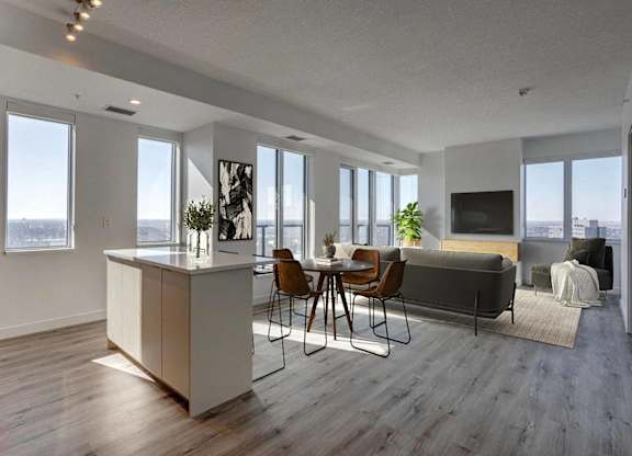 Spacious Living Room at Citizen on Jasper, Alberta, T5K 0M5