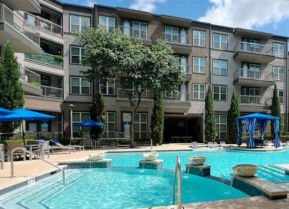 Relaxing Swimming Pool at Civic at Frisco Square Apartments, Frisco, TX