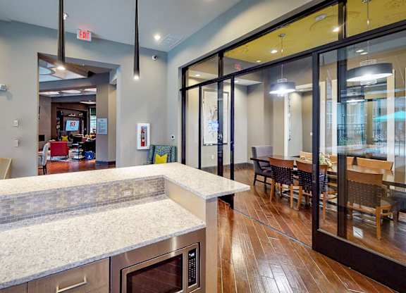 Large Interactive Clubhouse at Civic at Frisco Square Apartments, Frisco