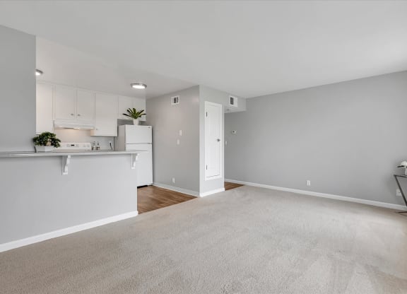 Corner view of the living space