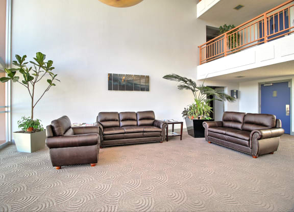 Lobby area at Madison Place, San Mateo