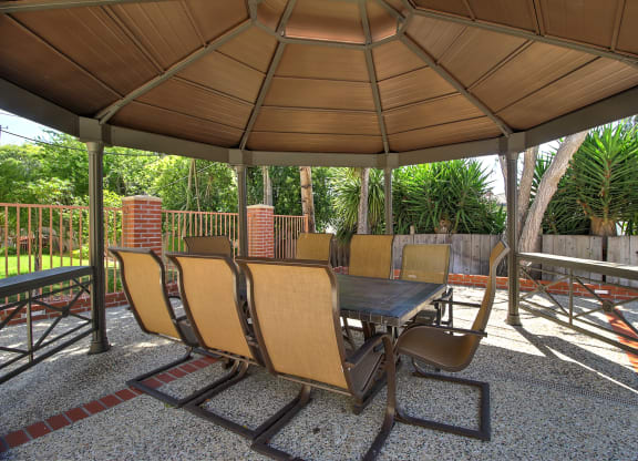 Patio outside at Madison Place, San Mateo, California