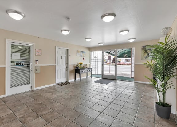 The Hamilton lobby and Rental Office
