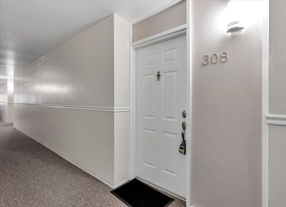 Hallway and unit doors
