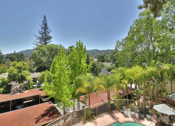 Aerial Exterior View at Maison Massol, California